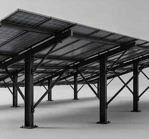 PiPe GL-1078 Fondation solaire photovoltaïque sur pieux pour Bahreïn avec structure en acier pré-galvanisé, résistance au vent 21, résistance à la neige 21 - Product Image 1