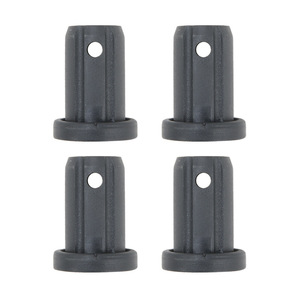 Ruedas giratorias de tornillo de manguito, negras, de 4 y 8 pulgadas, duraderas para montaje de silla de inodoro - Product Image 5