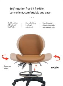 Thẩm mỹ viện thoải mái xoay cắt tóc ghế 360 độ xoay miễn phí điều chỉnh cao và thấp ghế - Product Image 2