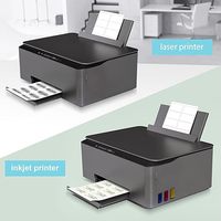 Étiquette postale pour imprimante laser/jet d'encre, blanc mat, imprimable, étanche, vidange, blanc pur, étiquette nominative, bricolage