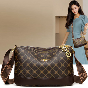 European and American Retro Square <strong>Bag</strong> Trendy Print PU Material Single Shoulder <strong>Bag</strong> Women's Crossbody <strong>Bag</strong> - Product Image 1