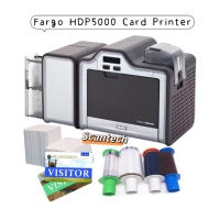 Imprimante de cartes PVC holographiques UV à transfert thermique simple ou double face haute sécurité Far-go HDP5000, interface USB, 300 dpi