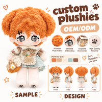 Jouets en peluche personnalisés avec logo, animaux en peluche doux pour cadeaux promotionnels et marques