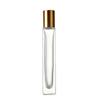 Flacon à bille rond de 10 ml, qualité supérieure, pour parfum, huile essentielle, en verre, avec bouchon à vis
