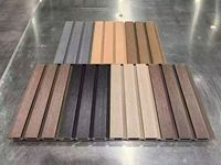 Revêtement mural en bois composite WPC pour extérieur, texture 3D, imperméable, résistant aux UV, bardage composite pour l'extérieur des villas
