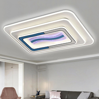 Plafonniers LED modernes minimalistes, montage d'art en acrylique à intensité variable, éclairage décoratif pour maison et restaurant.