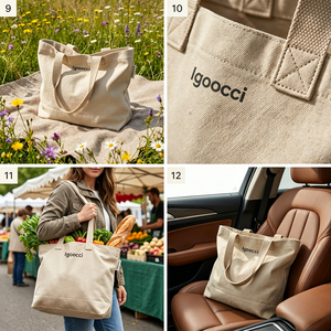 <span class=keywords><strong>Sac</strong></span> fourre-tout <span class=keywords><strong>en</strong></span> <span class=keywords><strong>toile</strong></span> écologique pour femmes, logo personnalisé, grande capacité, <span class=keywords><strong>sac</strong></span> à bandoulière <span class=keywords><strong>en</strong></span> coton pour l'école, le travail, les voyages - Product Image 2
