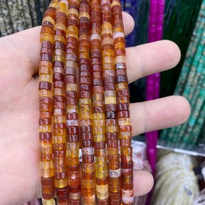 Perles de pierres précieuses <span class=keywords><strong>color</strong></span>ées en gros, forme irrégulière, 3x6mm, pour la fabrication de bracelets - Product Image 5