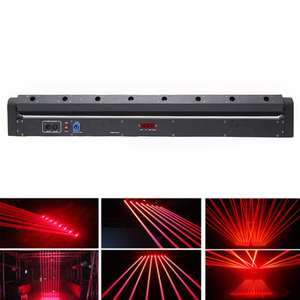 TIITEE Populaire Dj Lumières Fat Beam 8 <span class=keywords><strong>Yeux</strong></span> 500mW Barre Laser Rouge Pour <span class=keywords><strong>Les</strong></span> Fêtes De Noël De Club De Mariage - Product Image 3
