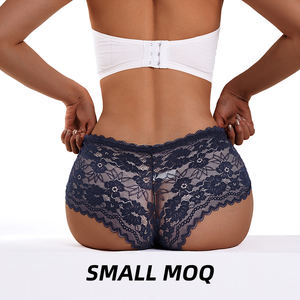 <span class=keywords><strong>Calzoncillos</strong></span> transparentes de encaje sexy para mujer de <span class=keywords><strong>San</strong></span> Valentín, bragas tejidas de estilo diario con patrón sólido - Product Image 4