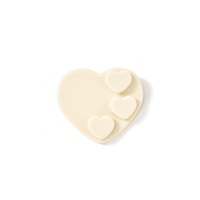 Pince à cheveux Sheyi élégante et simple en acétate en forme de cœur, accessoire de mode pour femme, usage quotidien, emballage carton