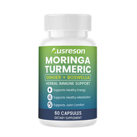 Capsules de Moringa, Curcuma, Gingembre et Boswellia OEM – Complément Herbal pour la Santé des Os et des Articulations