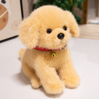 Peluche réaliste de Labrador, chien de compagnie en peluche Golden Retriever, cadeau doux pour garçons et filles, anniversaire
