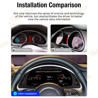 Panel de Instrumentos Digital para Automóvil, Reproductor Multimedia para Automóvil con Pantalla de Velocímetro, Odómetro y Sistema Carplay para Audi Q7 2005-2015