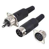 Connecteur audio DIN, prise femelle et mâle circulaire, 2A 100V, 3, 4, 5, 6, 7, 8 broches, type DS