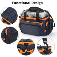 Sac de pêche pour la pêche en eau douce et en eau salée, durable, imperméable, résistant aux déchirures, en fibre de polyester, bretelles rembourrées