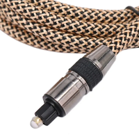 Kabel Audio Serat Optik Output Digital Koaksial 2m Male-Male Set-top Box Speaker 5.1 Channel PVC