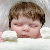 Poupée Reborn de 20 pouces à corps souple pour filles, peau 3D, peinture multicouche, cheveux implantés, jouet bébé en silicone et vinyle, bébé reborn