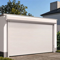 Porte à volets roulants en aluminium à lattes de 77mm avec palan à chaîne manuel pour armoires de cuisine et garages en vente