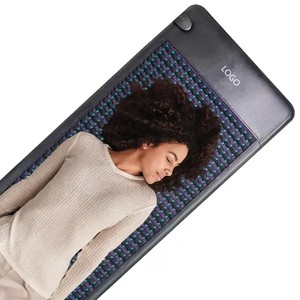 Tapis chauffant infrarouge PEMF en améthyste <span class=keywords><strong>pour</strong></span> tout le corps 180*90 avec cristaux de guérison <span class=keywords><strong>pour</strong></span> un meilleur sommeil, compatible 220V/110V, garantie 1 an - Product Image 5