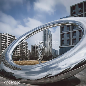 सिरका कस्टम वर्ग स्टेनलेस स्टील फाउंटेन सजावटी बड़ी मूर्तिकला - Product Image 5