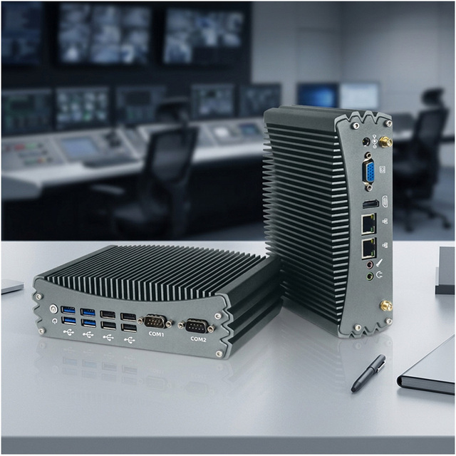 Intel Embedded Computer Fanless Industrial Mini PC Barebone Smart Factory Edge Nodes 10/11th Gen Stock Fast Delivery M.2/NVMe