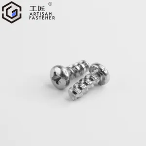 M1 M1.2 M1.4 M1.6 M2 M2.2 M2.3 M2.5 M3 Cabezal panorámico de zinc azul Mini tornillos autorroscantes empotrados en cruz para electrodomésticos de PC