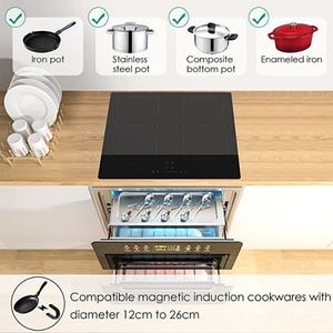 4 Burner Induction Cooktop 24 Inch 7200W Electric Hob Induction Cooker Stove - Product Image 4