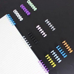 Coloré 6 trous feuille lâche bricolage boucle ouverte feuille lâche anneau de <span class=keywords><strong>reliure</strong></span> <span class=keywords><strong>10</strong></span> couleur grand livre/croquis livre boucle - Product Image 2