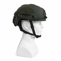 Casque tactique balistique haute protection FAST IIIA – Équipement d'entraînement de protection en PE/Aramide équipé d'un système de rails tactiques.