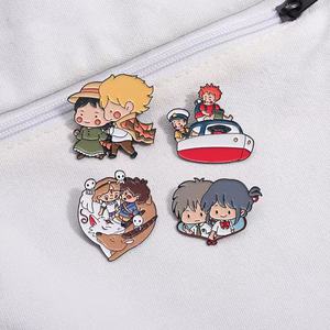Usine en gros mignon dessin animé doux émail broches broche en métal <span class=keywords><strong>Ghibli</strong></span> Anime Collection pour noël fête nationale Halloween coulée - Product Image 2