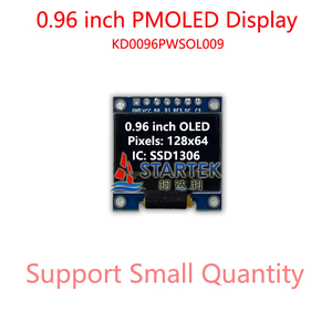 0.96 Inch PMOLED Module 128*64 <strong>Dots</strong> White Color Monochrome OLED <strong>Display</strong> with SSD1306 IC I2C Interface - Product Image 5