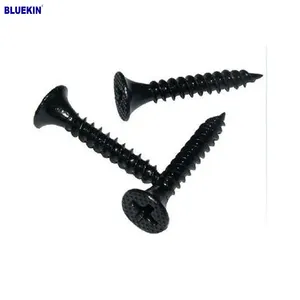 black phosphated metal parafuso drywall self tapping drywall screws suppliers for plastic