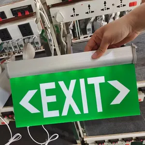 Cheap Price Rechargeable Double Sided Acrylic Emergency Led Exit Running Man Signs Board Light Emergency Lamp