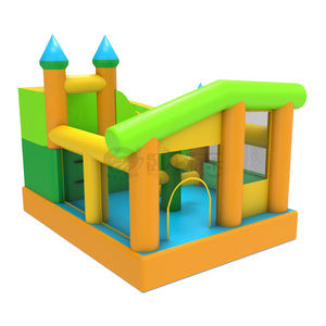 <span class=keywords><strong>Château</strong></span> gonflable familial <span class=keywords><strong>de</strong></span> petite taille <span class=keywords><strong>de</strong></span> la marque WOLONG avec toboggan, en PVC/nylon, capacité <span class=keywords><strong>de</strong></span> 180 kg pour 5 passagers, installation facile - Product Image 4