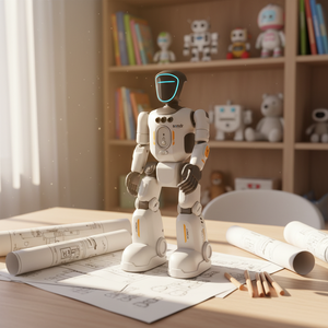 Robot Inteligente <span class=keywords><strong>de</strong></span> Educación Temprana con Modos <span class=keywords><strong>de</strong></span> Gestos Duales, Baile y Grabación, un Juguete Educativo para Niños - Product Image 1