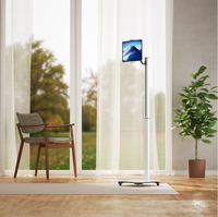 Soporte de Suelo Universal para Tablet con Rotación de 360 Grados y Altura Ajustable, Antirrobo, para Android, PC, iPad de Apple