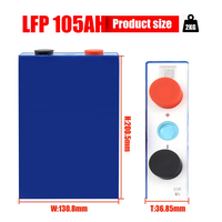 Lifepo4 daya 3.2v 105ah Lfp105 sel baterai surya prisma Diy 48v Rv/sistem surya/yacht/Kereta Golf
