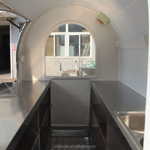 JX-FR220B Aluminum Street Mobile Ice Truck Kiosk Food Cart with Snack Food Option for Sale - Product Image 5