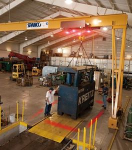 9 inch gắn màu đỏ xanh <span class=keywords><strong>Led</strong></span> làm việc nhiệm vụ ánh sáng cầu dầm đơn/trên cao/EOT cần cẩu vòng tròn chùm đèn hộp - Product Image 3