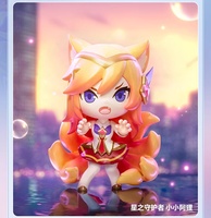 Vente en gros de figurines de collection authentiques Pop Mart Teamfight Tactics Little Hero, boîtes mystères tendance, jouets exquis