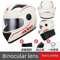 Nouveau casque de moto intégral à double lentille en ABS avec éclairage, design personnalisable pour une sécurité accrue et taille ajustable
