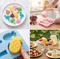 OKSILICONE Moule en silicone à 4 cavités pour bougies, savons faits main et personnalisés, moules en silicone tendance sur mesure, outils de pâtisserie