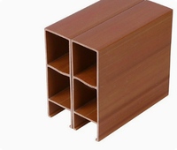 Plafond suspendu en WPC en forme de U, imperméable, ignifuge, à grain de bois en nid d'abeille, pour gymnase, bureau, hôtel, commerce