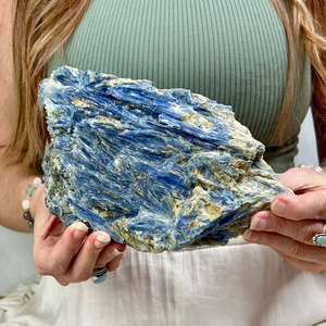 Giá sỉ Mẫu thạch anh Tinh thể đá tự nhiên cụm thạch anh chữa bệnh Mẫu khoáng vật thô Kyanite xanh - Product Image 2