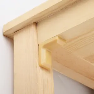 Preço barato Corner Shelf Support Bracket Para Prateleiras Iron Plastic Cover Corner Code Furniture Connector Fitting