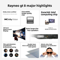 Original pour lunettes AR RayNeo GT Max Micro OLED USB C DP Alt Mode pour téléphone portable, ordinateur portable, console de jeu portable, films