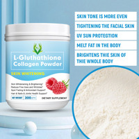 Venta caliente L-glutatión polvo de colágeno con colágeno y vitamina C ayuda a apretar e iluminar la piel facial