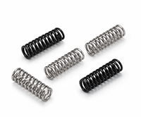 Ressort de compression en acier inoxydable sur mesure avec revêtement E-Coating noir pour équipement industriel, ressorts hélicoïdaux métalliques OEM