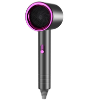 Sèche-cheveux ionique professionnel pliable EFA pour salon, avec souffleur chaud/froid 2200W, protection contre la surchauffe, pour utilisation en extérieur, hôtel, camping-car